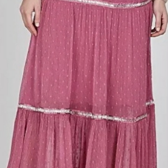 **1 SZ 8 LEFT***Free People Ella's Tiered Midi Skirt - Picture 8 of 10